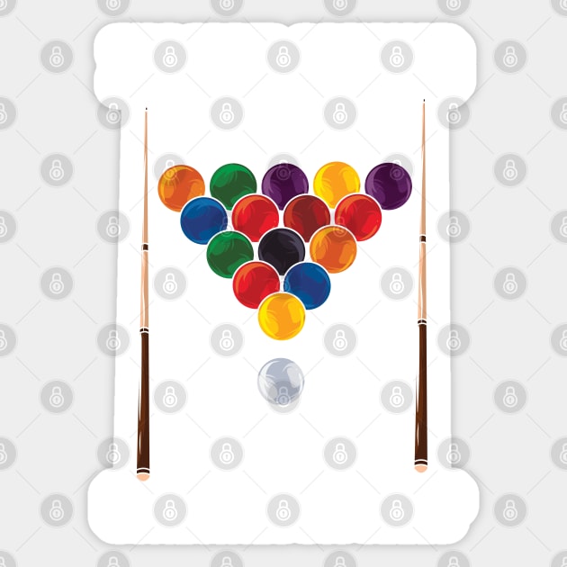 BILLIARDS: Playing Pool Gift Sticker by woormle